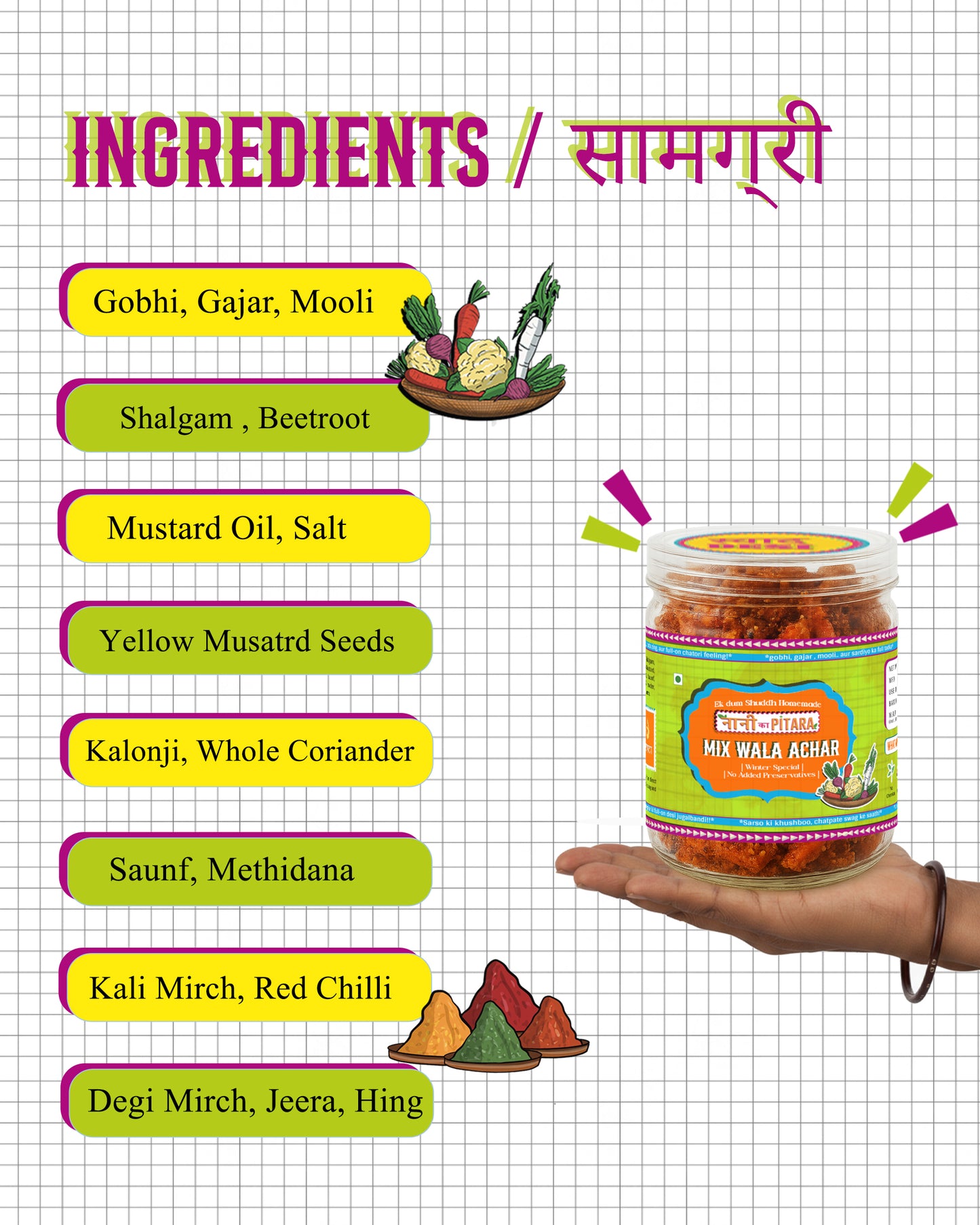 Gobi Gajar Shalgam Achar