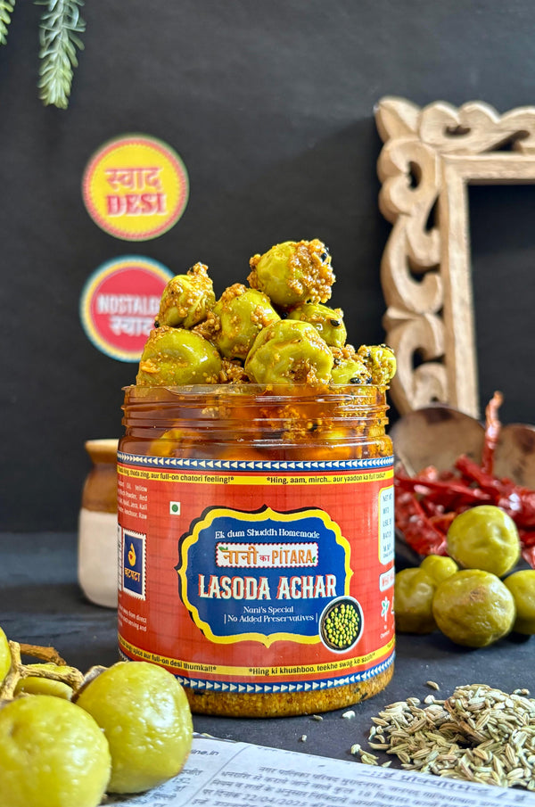 Homemade Lasoda Achar | Buy Best Lasoda Pickle Online
